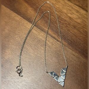 Silver Geometric Necklace